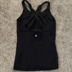 lululemon athletica Black Strappy Tank Top